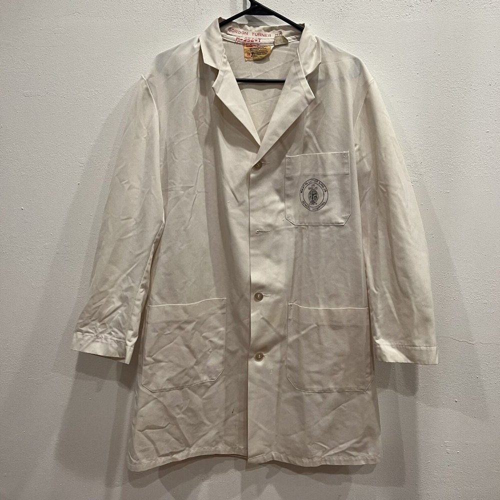 Martin Luther King Jr Hospital Koratron Doctor Jacket Gordon Turner Vintage B8